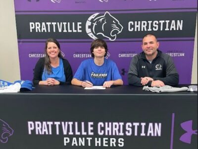 Prattville Christian’s Carson Roberson Signs Letter of Intent with Faulkner University