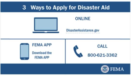 FEMA Teams now in Area helping Storm Victims Recover