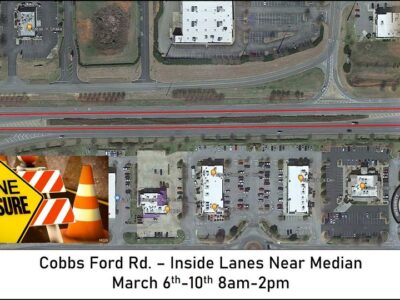 <strong>Cobbs Ford Lane Closure coming March 6-10 in Prattville</strong>