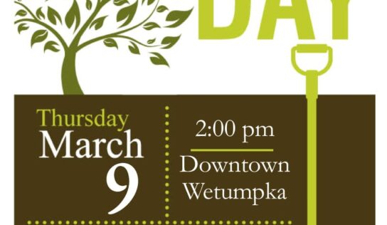 Arbor Day in Wetumpka coming March 9; Hosted by City and Wetumpka Pride