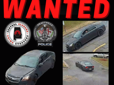 Prattville – Police Seeking Vehicle Burglary Suspect; Reward Offered by CrimeStoppers