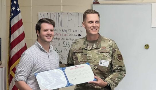 Alex Caylor, of SEHS, Honored for winning River Region Essay Contest