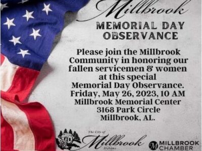 City of Millbrook to Hold Memorial Day Ceremony Friday