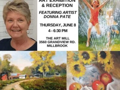 Art Exhibition, Reception for Donna Pate is Thursday at The Art Mill