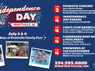 Prattville Events for Fourth of July! Plenty to See, Do and Enjoy