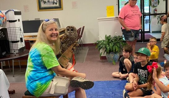 Millbrook Library hosts ‘Reading with Raptors’ Event drawing Big Crowd