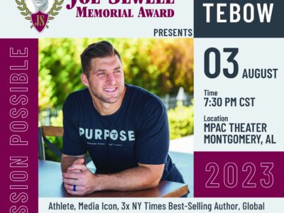‘A Night with Tim Tebow’: Fundraiser to benefit Joe Sewell Memorial Award and Scholarship Program