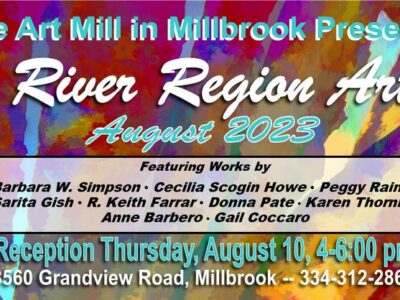 Opening Reception: River Region Artists will be at the Millbrook Art Mill Thursday