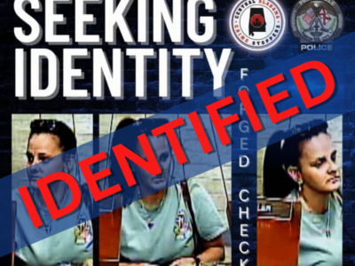 Prattville – Criminal Possession of a Forged Instrument Suspect Identified