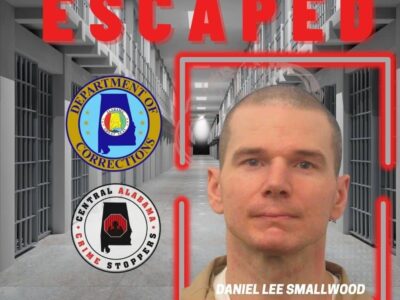 Escaped Inmate Daniel Lee Smallwood; Any Information Contact ADOC