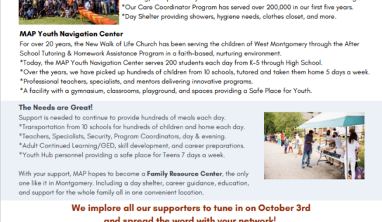 Mercy House of Montgomery – 3rd Annual Day of Dreams Telethon Oct. 3 Helps Montgomery Families in Need