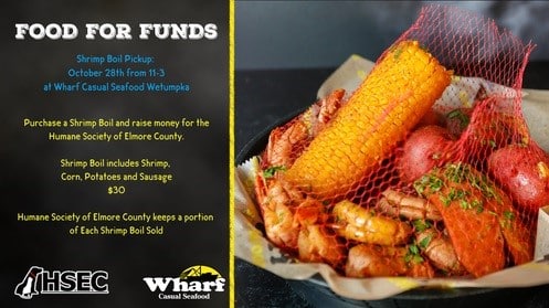 Today is Final Day to Purchase Food for Funds – Shrimp Boil Tickets for HSEC Fundraiser