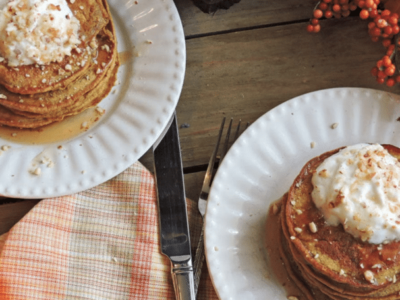 Recipe: Fluffy No Added Sugar Pumpkin Pancakes