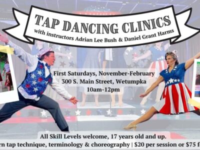 Wetumpka Depot hosting Tap Dancing Clinics; Sign up Now