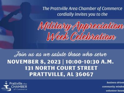 Prattville Chamber to Host Celebration Nov. 8 During Military Appreciation Week