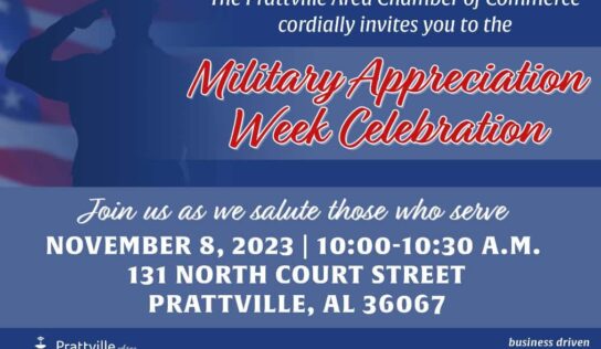 Prattville Chamber to Host Celebration Nov. 8 During Military Appreciation Week