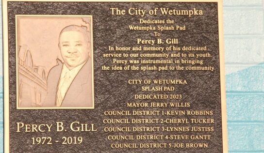 Wetumpka Splash Pad Dedication honors, remembers Percy Gill’s service, vision