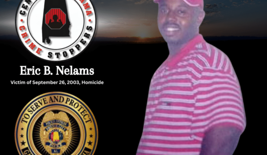 Phenix City – Police Seeking Information Regarding 20-year-old cold case – $10,000.00 Cash Reward Offered