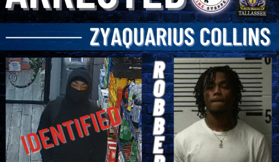 Tallassee – Business Robbery Investigation – Suspect Identified