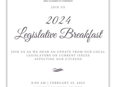 Millbrook Chamber to host Legislative Breakfast Feb. 23; Tickets are $20