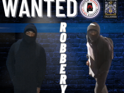 Tallassee – Business Robbery Investigation – Cash Reward Offered
