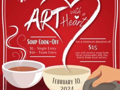 Prattauga Art Guild to host annual “Art with a Heart” soup event fundraiser for the Autauga Interfaith Care Center Food Bank