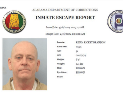 DOC reports inmate Rickey Reno has escaped from Hamilton Work Release