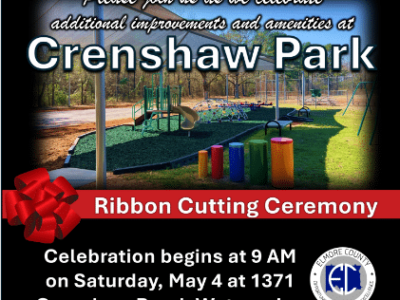 Public invited to Crenshaw Park Saturday for Ribbon Cutting for renovations