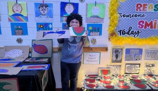 A Starry Night at Wetumpka Elementary school with Art Under the Stars.