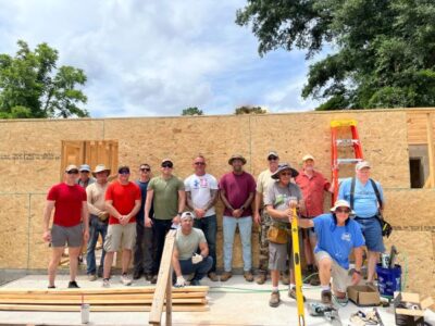 Air Force first sergeants volunteer time to local Habitat for Humanity   