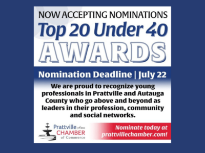 Nominations are now open for the Top 20 Under 40 in Prattville and Autauga County