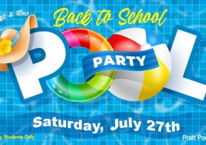 Come make a splash at the Back-to-School Pool Party this Saturday 
