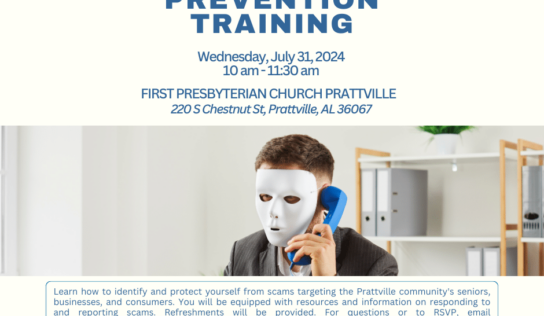 ASC, Prattville Chamber and BBB to host Fraud Prevention Training July 31