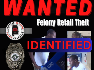 Millbrook – Police Identify Suspect in Felony Theft Investigation Thanks to Anonymous Tip