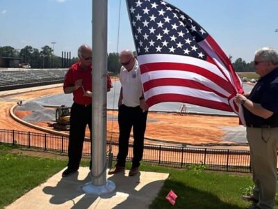 Flag pole installed at 17 Springs facility in Millbrook