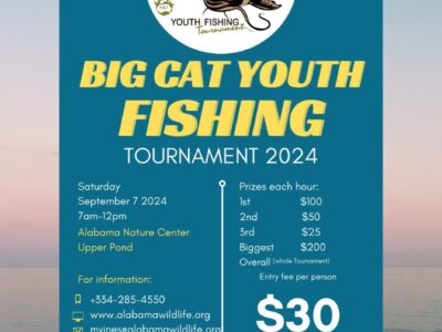 Register now for Big Cat Fishing Tourney at AWF Sept. 7 in Millbrook