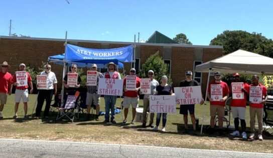 AT&T Union workers form picket lines locally and across Southeast