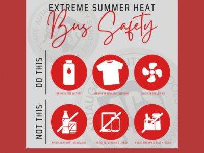 Extreme heat bus safety tips