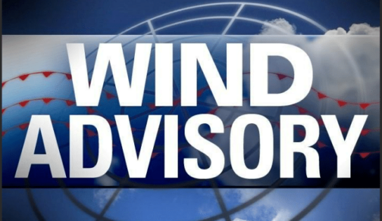 Our area is under a wind advisory beginning at midnight, secure outdoor items