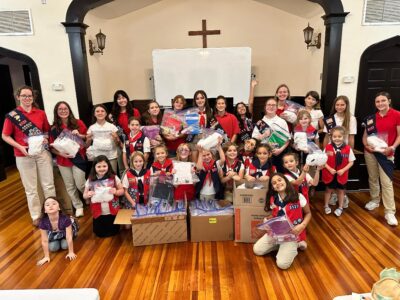 American Heritage Girls Volunteer in Honor of Non-Profit’s Birthday