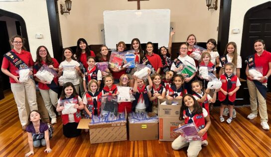 American Heritage Girls Volunteer in Honor of Non-Profit’s Birthday