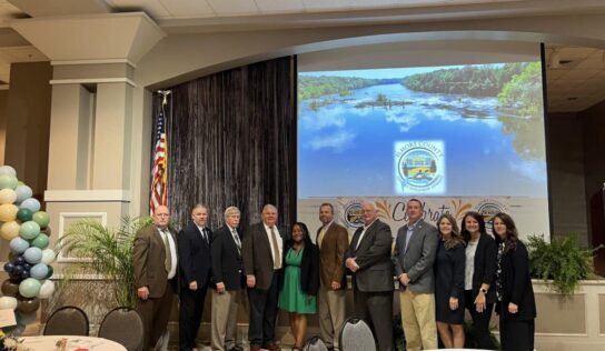 Celebrating growth in Elmore County, Speaker of the House Nathaniel Ledbetter speaks at ECEDA Unity Breakfast