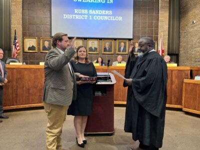 Russ Sanders Sworn in as District 1 Prattville City Councilman