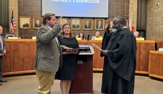 Russ Sanders Sworn in as District 1 Prattville City Councilman