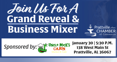 Prattville Chamber to Host Business Mixer for Grand Reveal of Uncle Mick’s Cajun Market & Café’s New Expansion