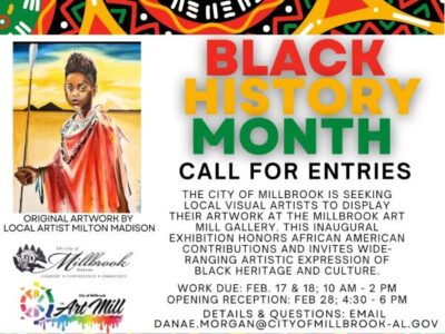 Millbrook Art Mill Seeks Artists for Black History Month Exhibition