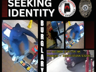 Millbrook Police Seeking Information in Popeye’s burglary; Cash reward offered