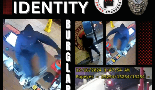 Millbrook Police Seeking Information in Popeye’s burglary; Cash reward offered