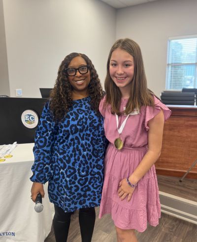 Makenna Burton of WMS Wins District Spelling Bee