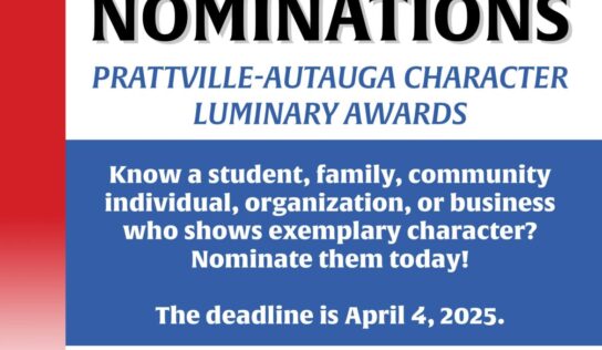 The Prattville-Autauga Character Coalition is accepting nominations for their Character Luminary Awards